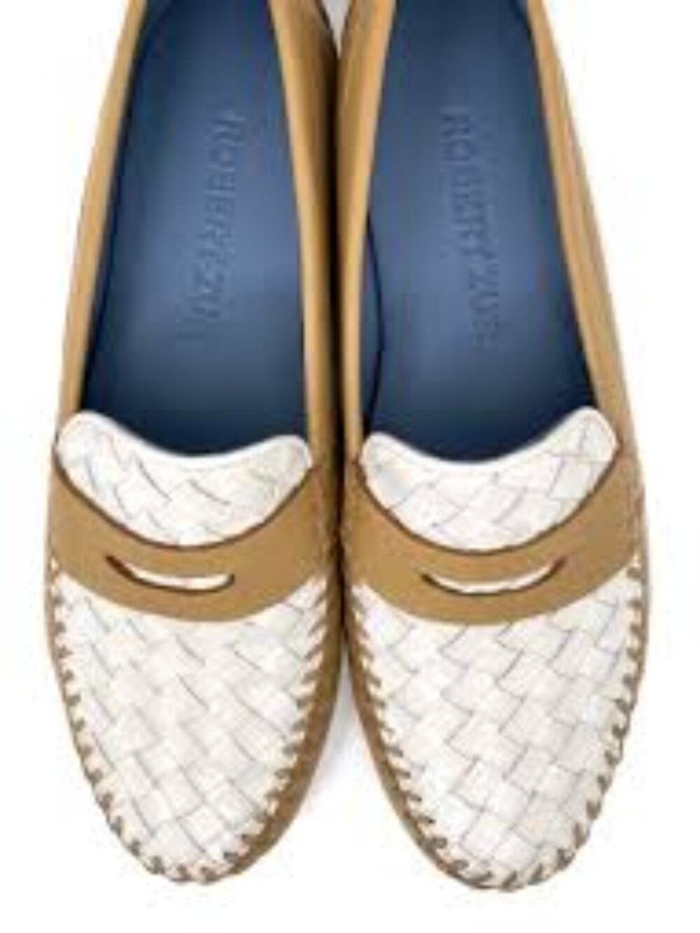 Robert Zur Petra Shell and White Glove Combo Loafers